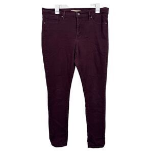 Levi's 311 Burgundy Shaping Skinny Jeans